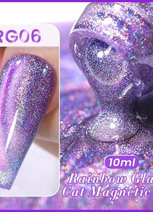 Кришталевий гель лак котяче око для нігтів манікюру база топ праймер фрезер лампа2 фото