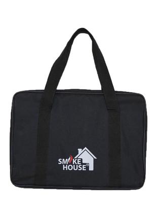Розкладний мангал smoke house deluxe 6 з сумкою і гратами8 фото