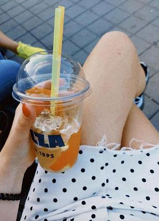Джинсова спідниця біла в горох колекція бренда topshop, 100% котон
