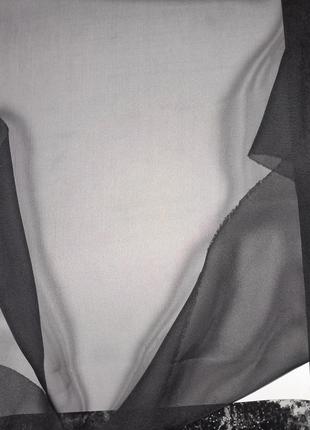 Шифон чёрный, италия. 2