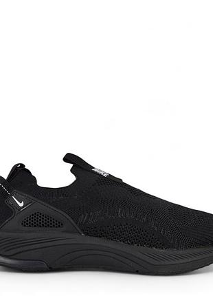 Літня ☀️ новинка‼️ чоловічі кросівки (сліпони) nike чорні🔥