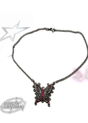 Кулон медицинская сталь бабочка y2k coquette cottage demonia dollskill hello kitty лолита