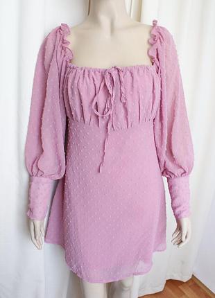 Розовое платье 38 м размер missguided