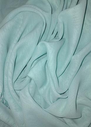 Крепдешин голубой. италия.