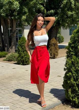 Спідниця на запах в різних кольорах4 фото