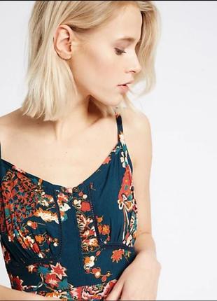 Стильное платье макси / платье / сарафан indigo by marks and spencer (штапель)