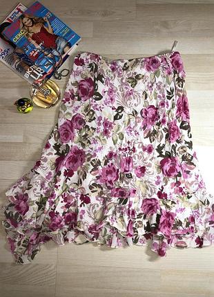 Юбка с воланами