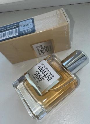 Духи armani code шлейфовые духи оригинал