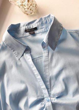 Офісна блуза стрейчева блузка сорочка з бавовни