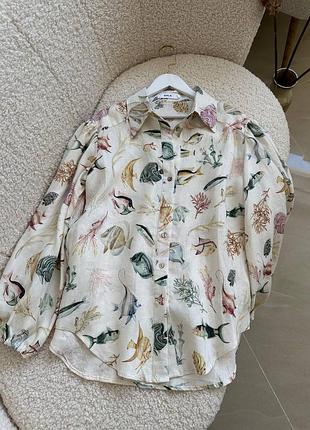 Летний льняной костюм с шортами в стиле bala