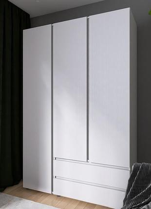 Шкаф трехдверный эверест шл-3 лайт нимфея альба (dtm-4678)