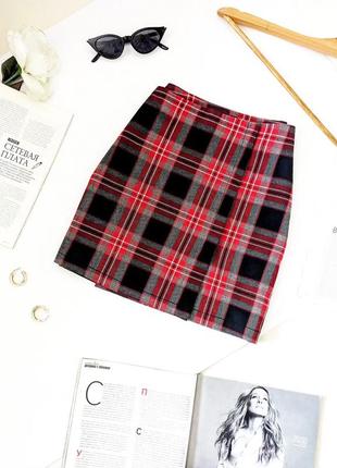 Актуальная базовая мини-юбка в клетку/юбка/юбка по фигуре tally weijl, на р. xs 💔5 фото