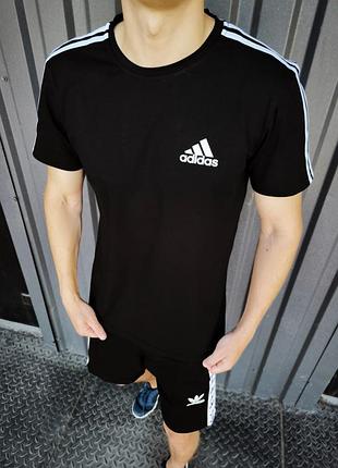 🔥летний мужской комплект adidas футболка + шорты🔥