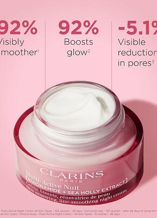 Ночной крем clarins clarins multi-active night moisturizer with niacinamide 15 мл 2