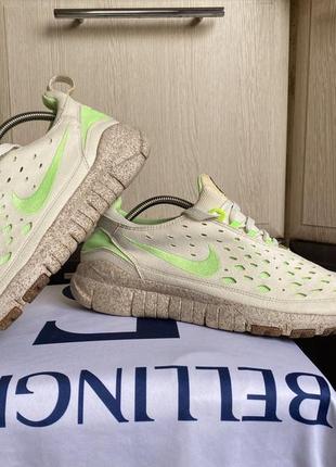 Мужские кроссовки nike free run trail premium pineapple white