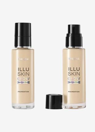 Тональна основа з ефектом сяйва the one illuskin glow reflective 46332 слонова кістка