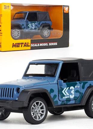 Дитяча машинка джип із дахом, camouflage blue