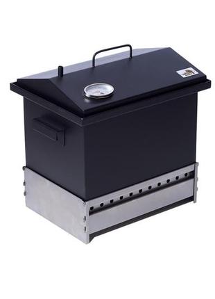 Коптильня бытовая smokehouse m thermo термометром и подставкой