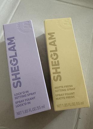 Фиксирующий матирующий спрей lock'd in sheglam