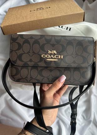 Кожаная сумка coach