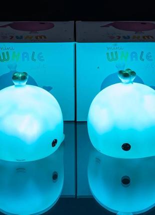 Детский ночник кит aurora