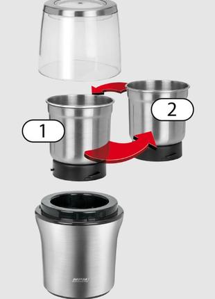 Кофемолка mpm измельчитель кофейных зерен злаков и трав из нержавеющей стали5 фото