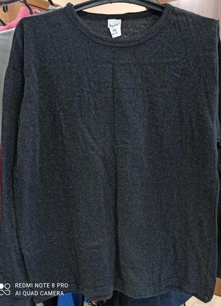 Мужская утепленная  кофта  с начесом, т/серый цвет, 100%хлопок, xl,2xl,  произв.. турция