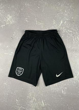 Nike psg черные мужские спортивные футбольные шорты