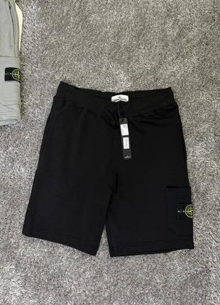 Шорти stone island black3 фото