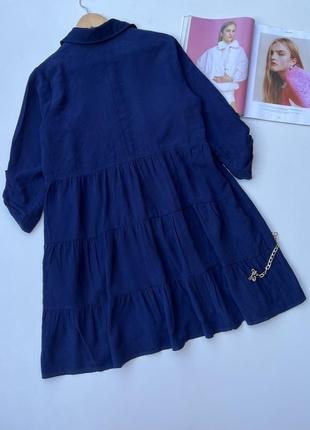 Ярусное платье оверсайз. свободное платье рубашка5 фото