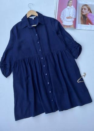 Ярусное платье оверсайз. свободное платье рубашка4 фото