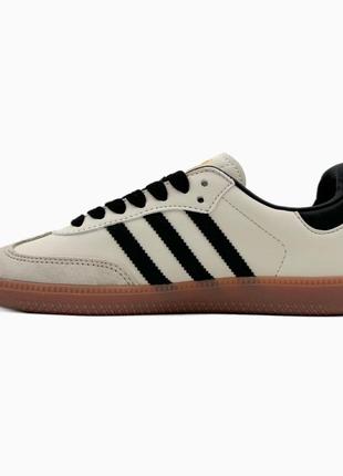 🔵adidas samba black/beige