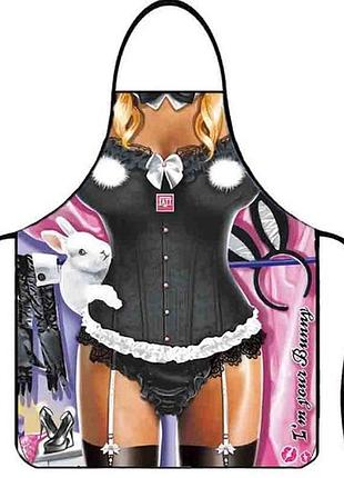 Прикольный фартук для мужчин в корсете 47 на 38 см разноцветный