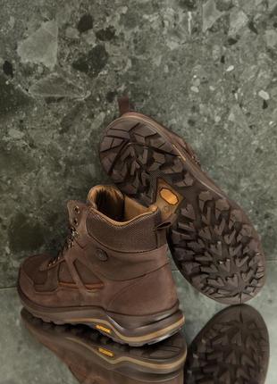 Чоловічі черевики 16862 коричневі нубук шкіра9 фото