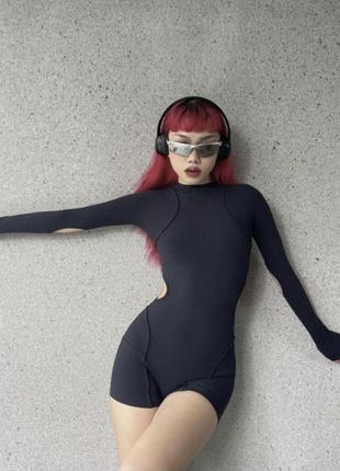 Комбинезон в рубчик y2k grunge dollskill barbie комбинезон2 фото