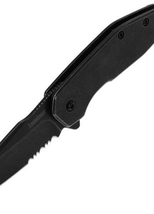 Складной нож kershaw gravel serrated черный 2065st3 фото