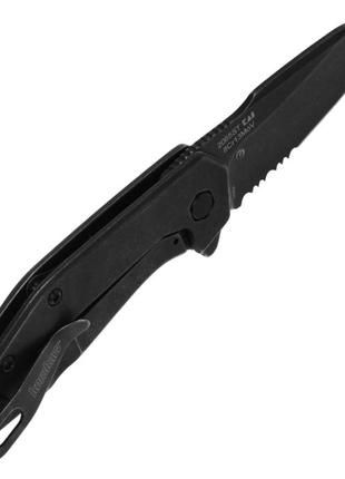 Складной нож kershaw gravel serrated черный 2065st2 фото