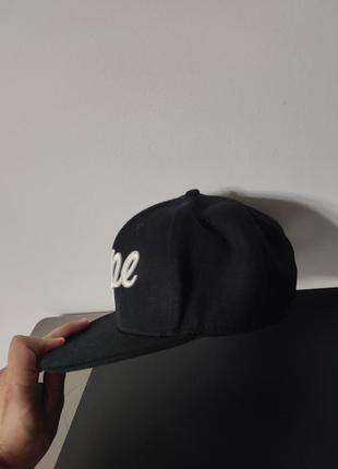 Кепка чорна снепбек прямий козирок dope los angeles5 фото