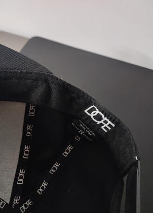 Кепка чорна снепбек прямий козирок dope los angeles4 фото