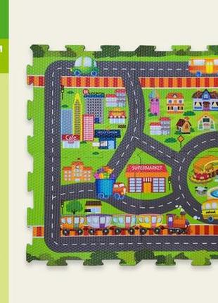 Коврик-пазлы фомовые eva1907 дорога дорожное движение