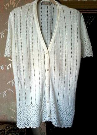 Легкая ажурная блузка, кофточка, xl-xxl/50-52