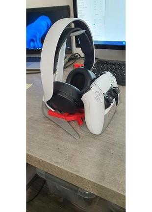 Тримач для гарнітури та геймпаду dualsense для playstation 52 фото
