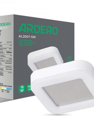 Светодиодный светильник ardero al3007-sw 15w 5000к ip65 белый