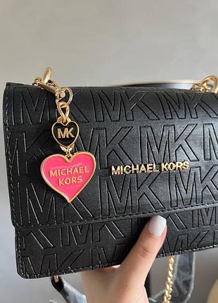 Сумка michael kors heather black logo