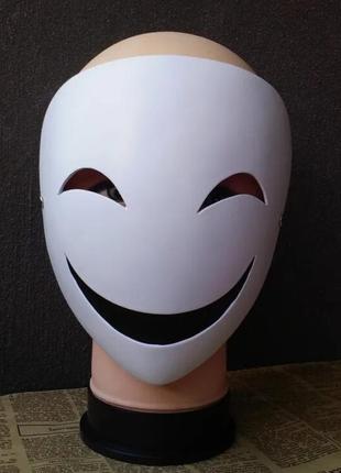 Карнавальная маска черная пуля abc