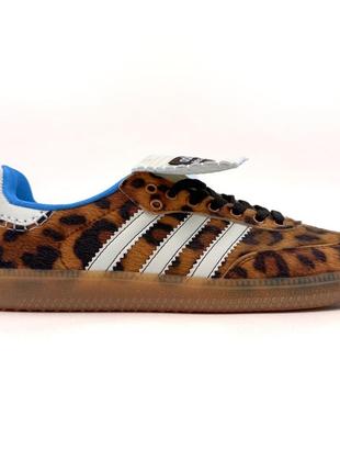 Кроссовки adidas samba wales bonner leopard1 фото