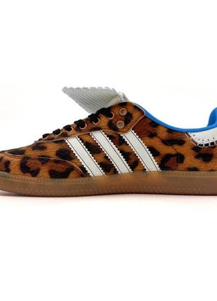 Кроссовки adidas samba wales bonner leopard3 фото