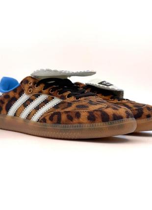 Кроссовки adidas samba wales bonner leopard4 фото