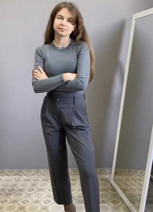 Вовняні брюки zara, класичні брюки, штани зара
