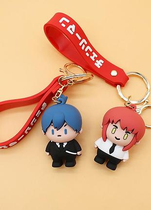 Человек с бензопилой брелок chainsaw man кандзи аниме фигурка брелок